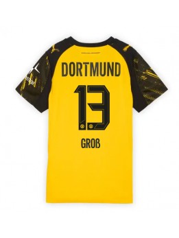 Borussia Dortmund Pascal Gross #13 Heimtrikot für Frauen 2025-26 Kurzarm Borussia Dortmund Pascal Gross #13 Heimtrikot für Frauen 2025-26 Kurzarm